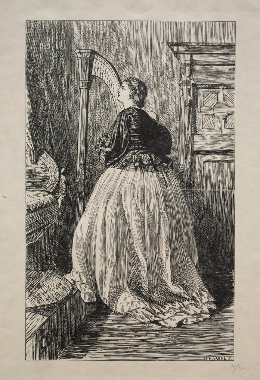 O Sing Again That Simple Song, 1862. av George Louis Palmella Busson Du Maurier