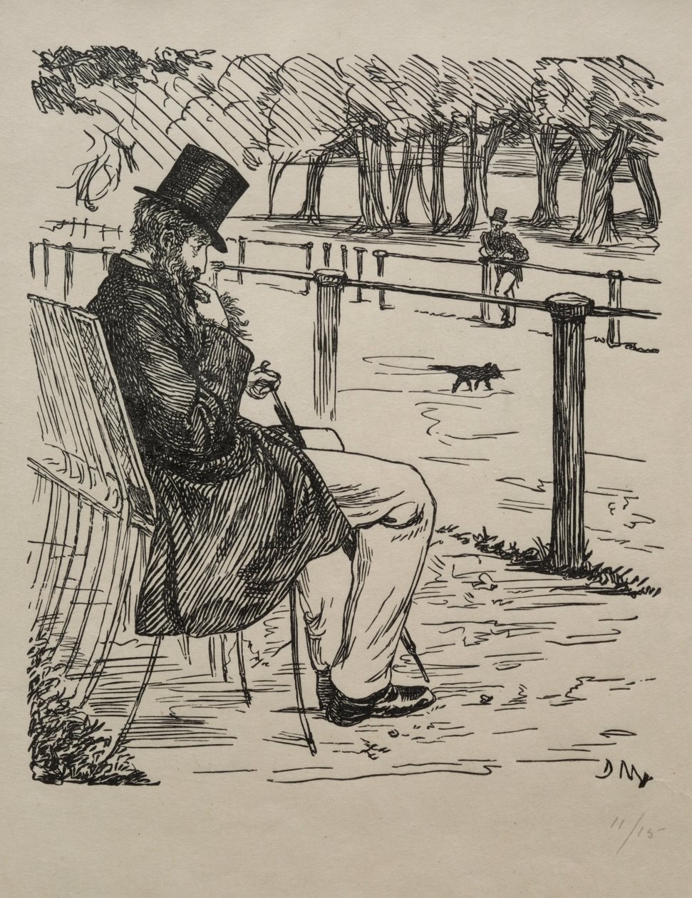 Den siste av baronerna, 1855. av George Louis Palmella Busson Du Maurier