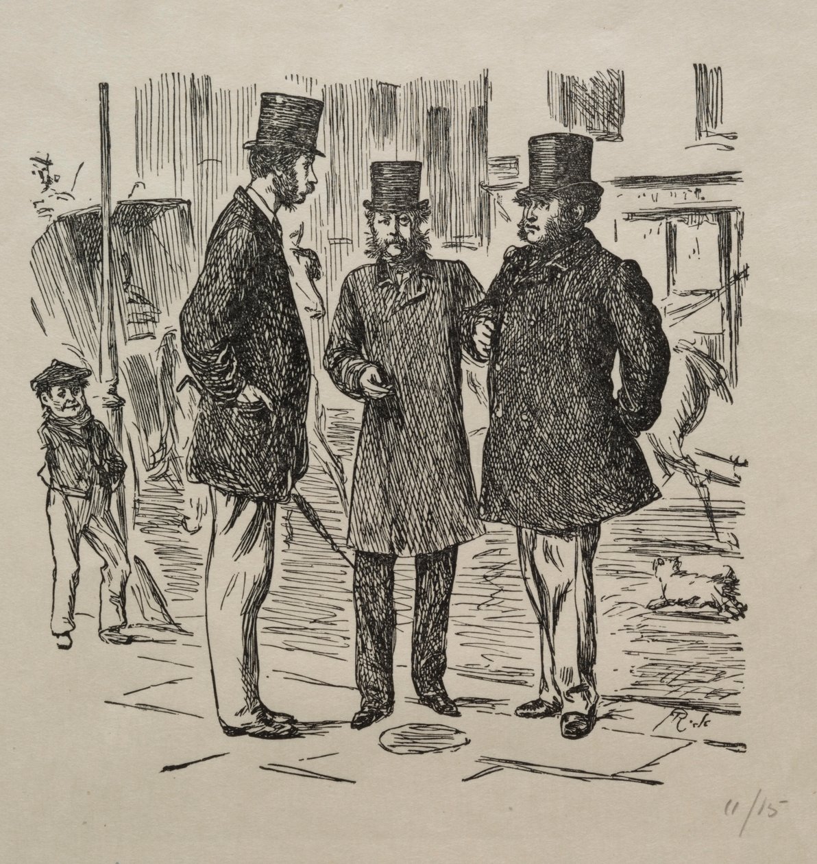 Den lilla stunden före introduktionen, 1865. av George Louis Palmella Busson Du Maurier