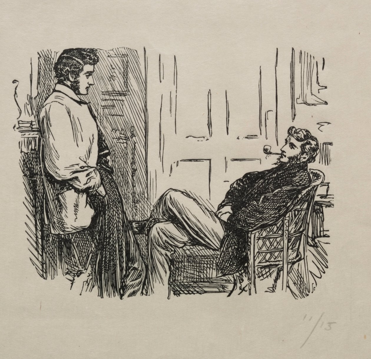 Diamanternas drottning - hur hon vann och förlorade, 1866. av George Louis Palmella Busson Du Maurier