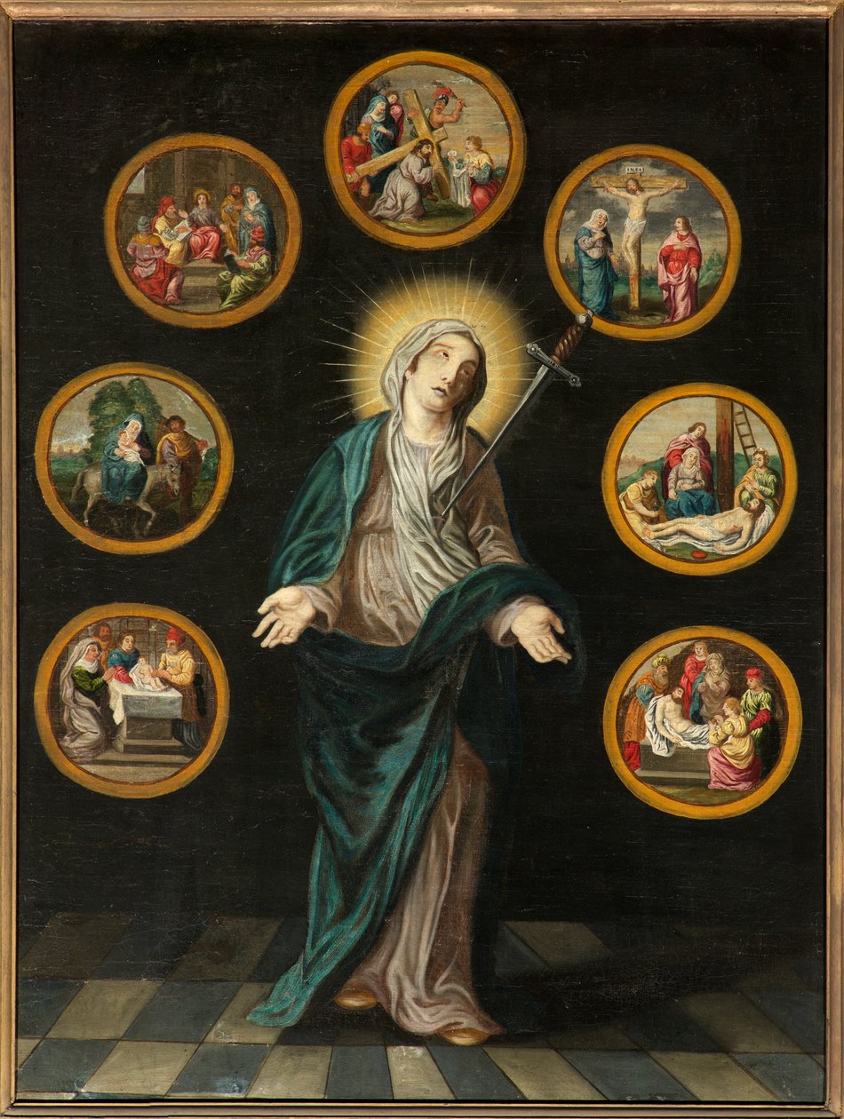 Församlingskyrka (församlingskyrkan Vår Fru). Interiör. målning. av Bartolome Esteban and studio Murillo