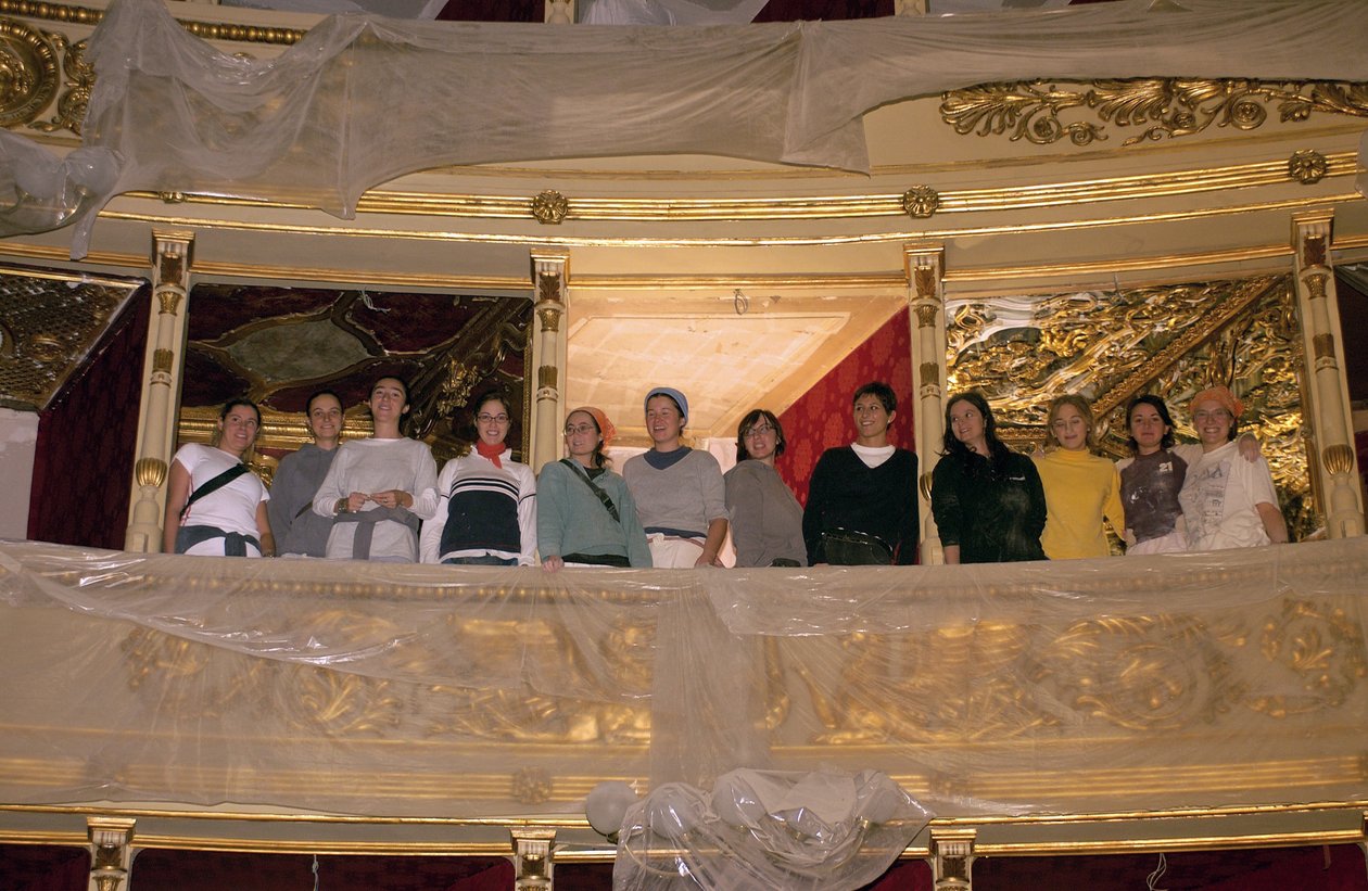 Restaurering av Teatro Alla Scala, Milano 2004-10-11 (foto) av Bartolome Esteban and studio Murillo