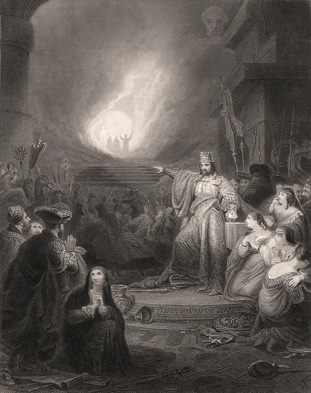 Den eldiga ugnen av Bartolome Esteban and studio Murillo