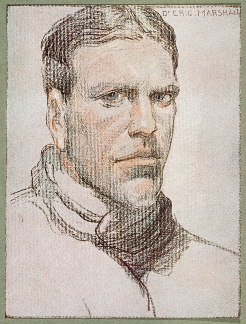 Porträtt av Dr. Eric Marshall (1879-1963) från "The Heart of the Antarctic" av Sir Ernest Shackleton (1874-1922) c.1909 av George Marston