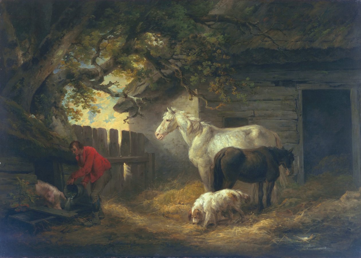 En gård, 1792 av George Morland