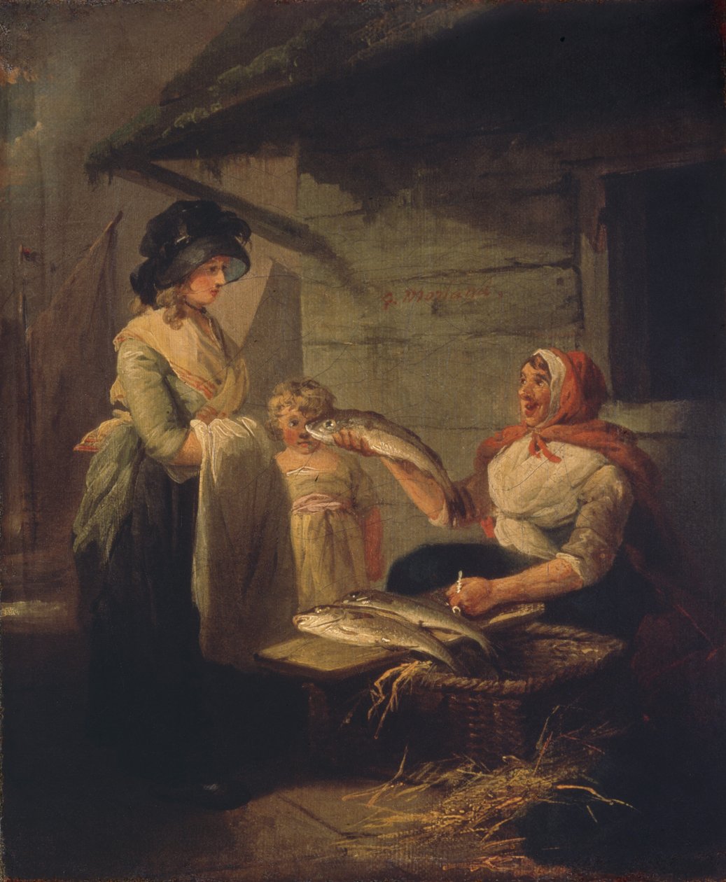 Fiskfru, slutet av 1780-talet. av George Morland