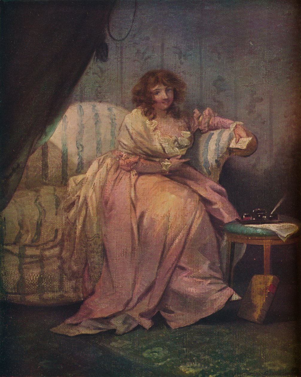 Mrs Morland av George Morland, 1700-talet, 1913 av George Morland