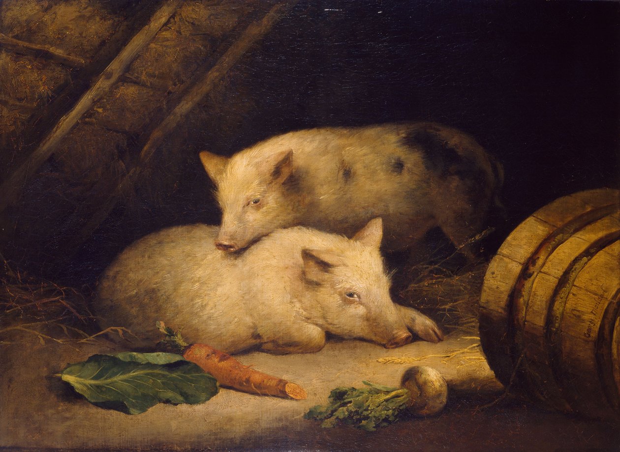 Svin, 1775-1800 av George Morland