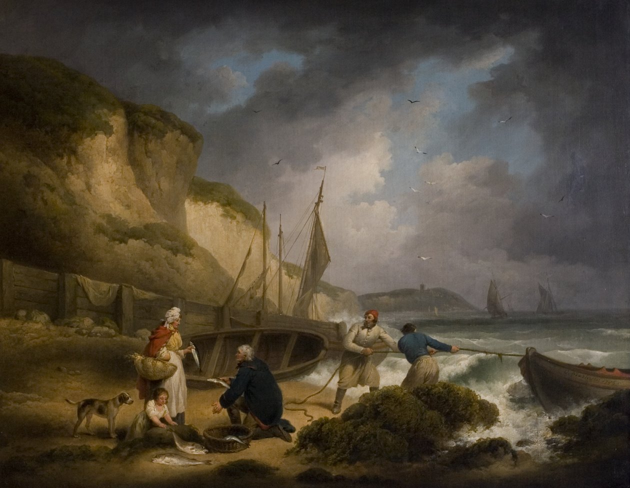 Säljer fisk, ca 1799 av George Morland