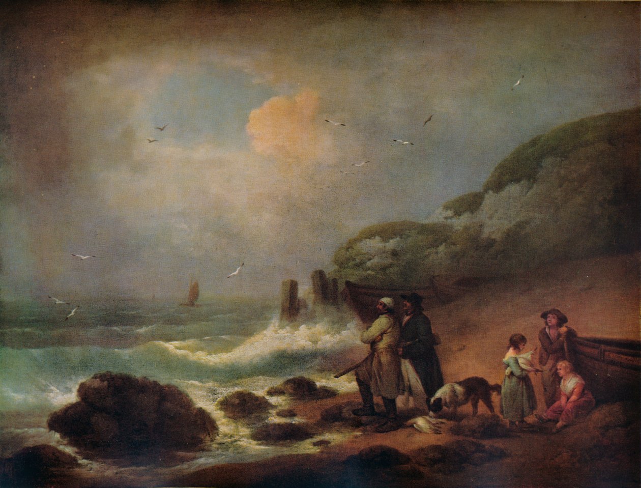 Att skjuta sjöfåglar, 1795 av George Morland