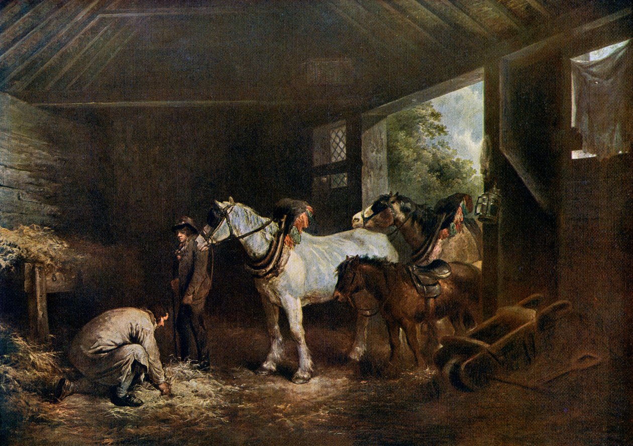 Stallets insida, 1791, 1912. av George Morland