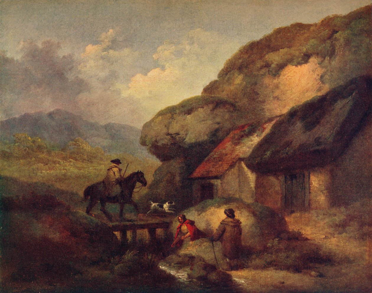 Resenären, c1795 av George Morland