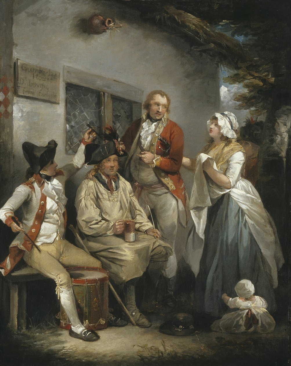 Trepanering av en rekryt, c. 1790. av George Morland
