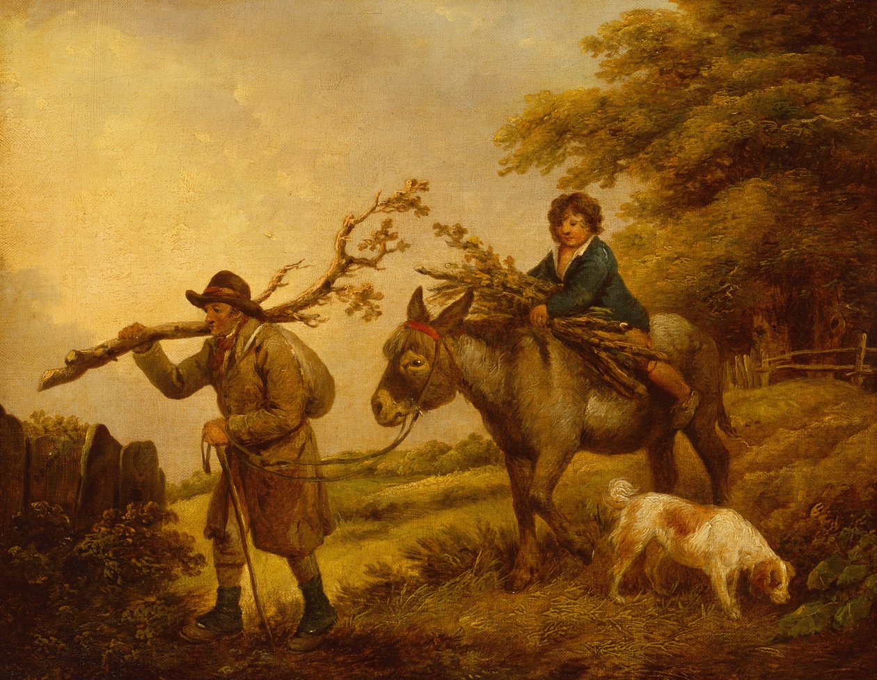 Twig Gatherers (olja) av George Morland