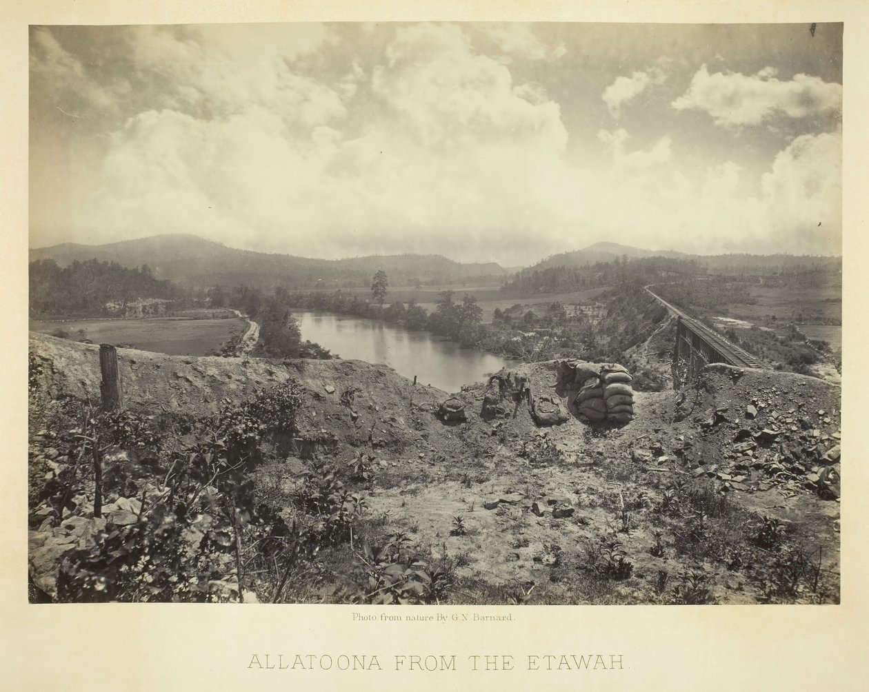 Allatoona från Etawah, 1866. av George N. Barnard
