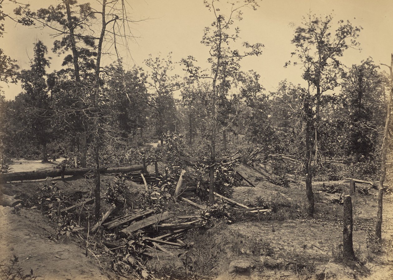 Slagfältet vid Atlanta, Georgia, 22 juli 1864, nr 1 av George N. Barnard
