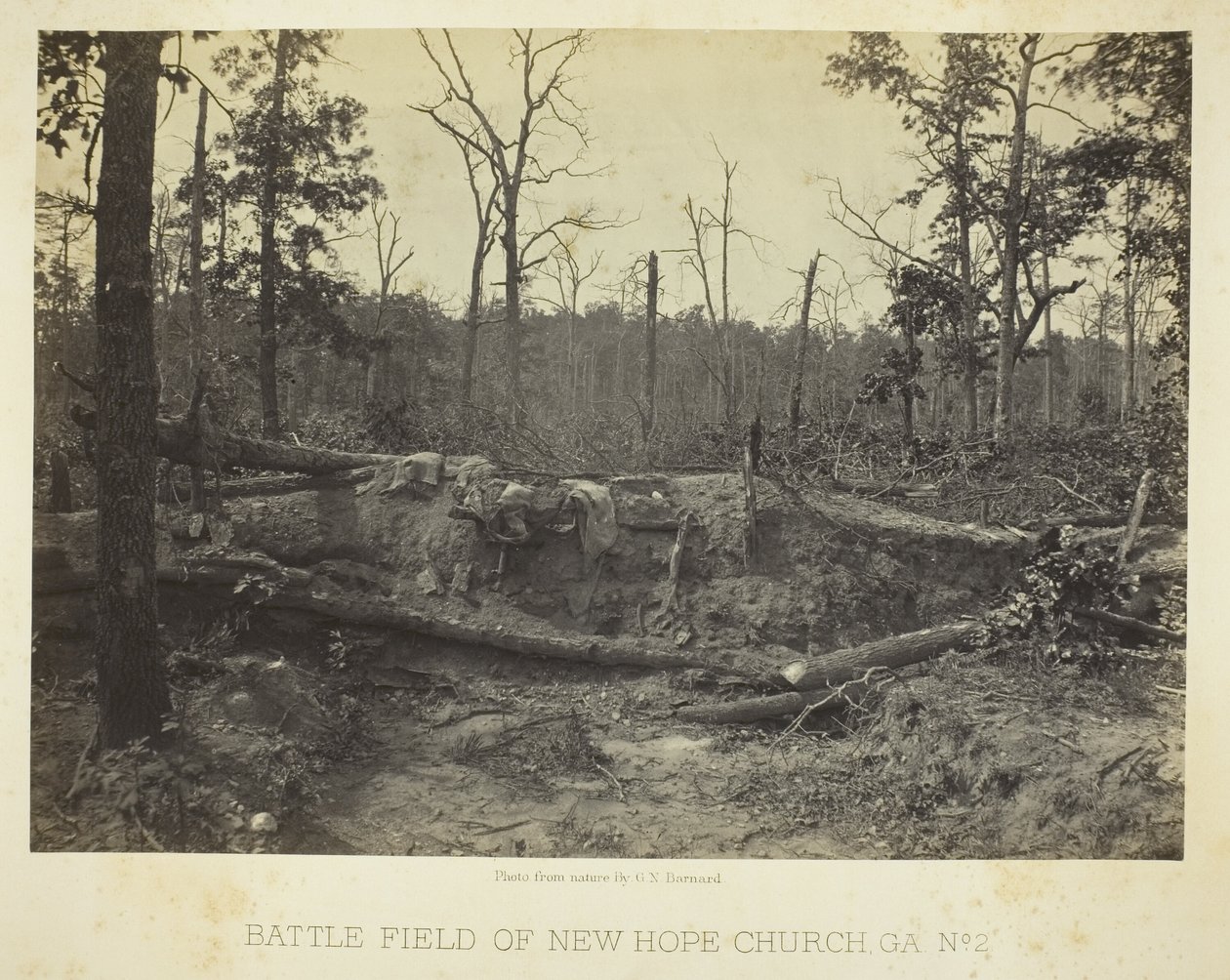 Slagfältet vid New Hope Church, GA, nr 2 av George N. Barnard