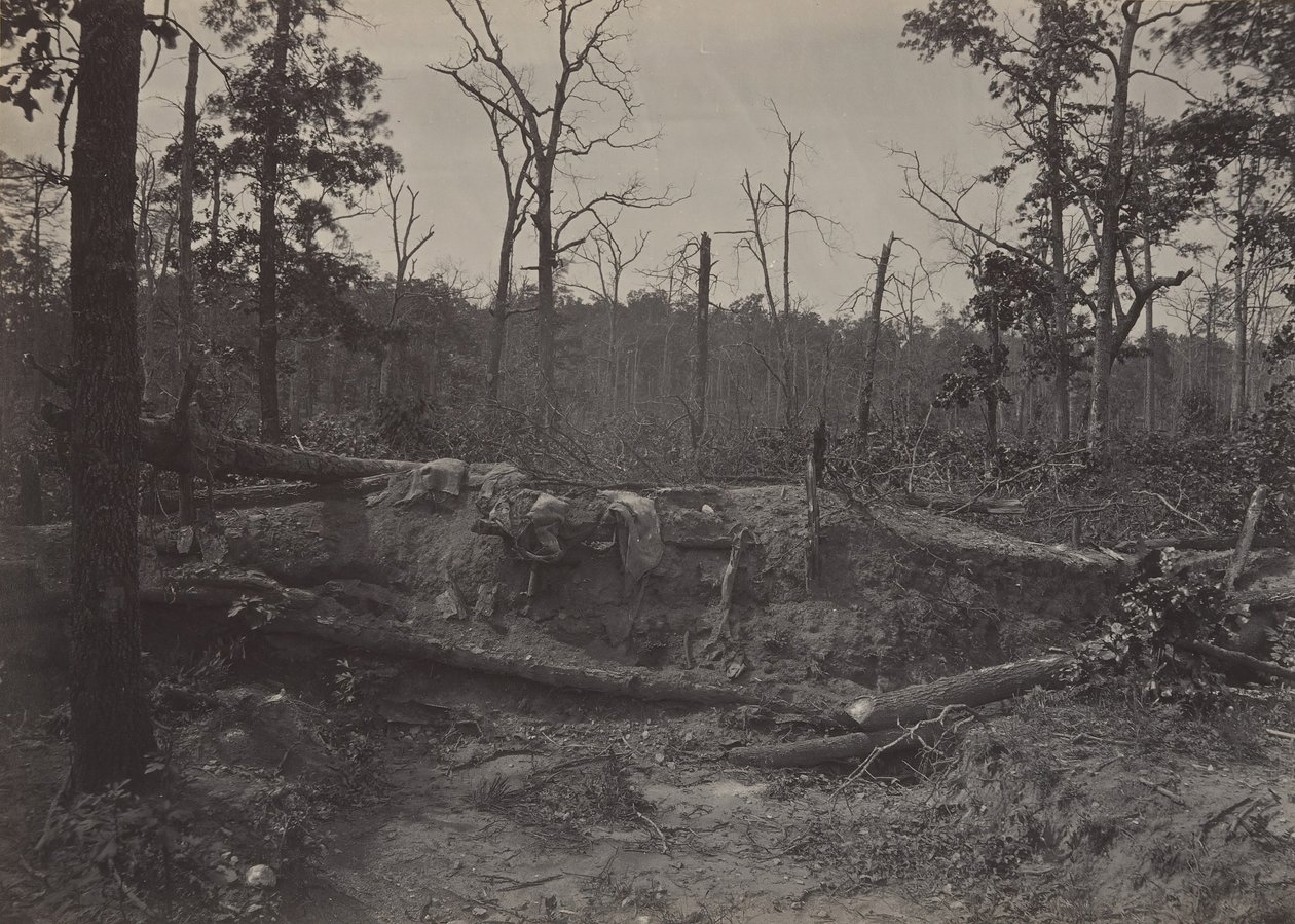 Battle Field of New Hope Church, Georgia nr 2, 1860-talet. av George N. Barnard