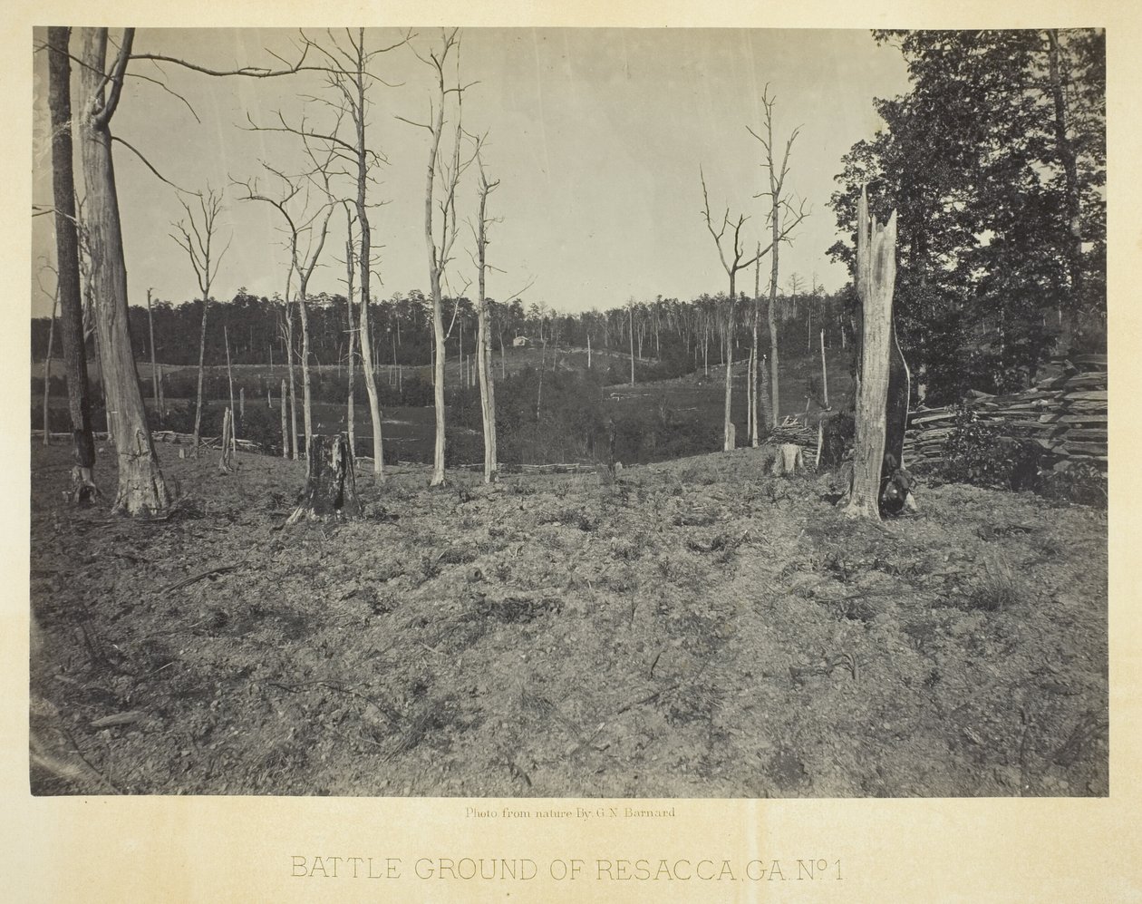 Slagfältet vid Resacca, GA, nr 1 av George N. Barnard