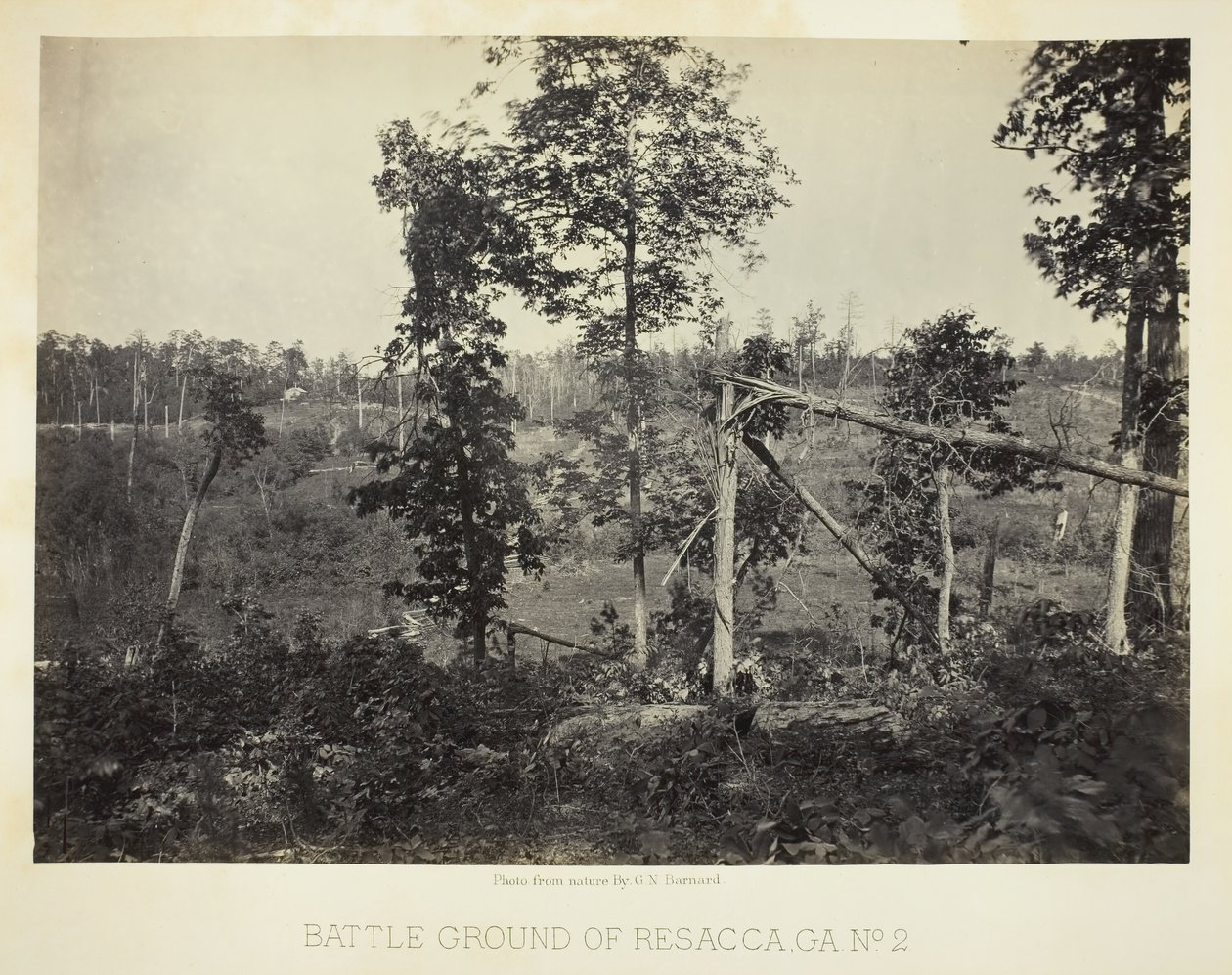 Battle Ground of Resacca, GA, nr 2, 1866. av George N. Barnard