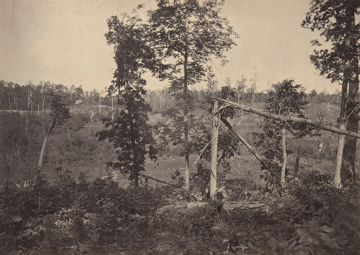 Battle Ground of Resacca, Georgia nr 2, 1860-talet. av George N. Barnard