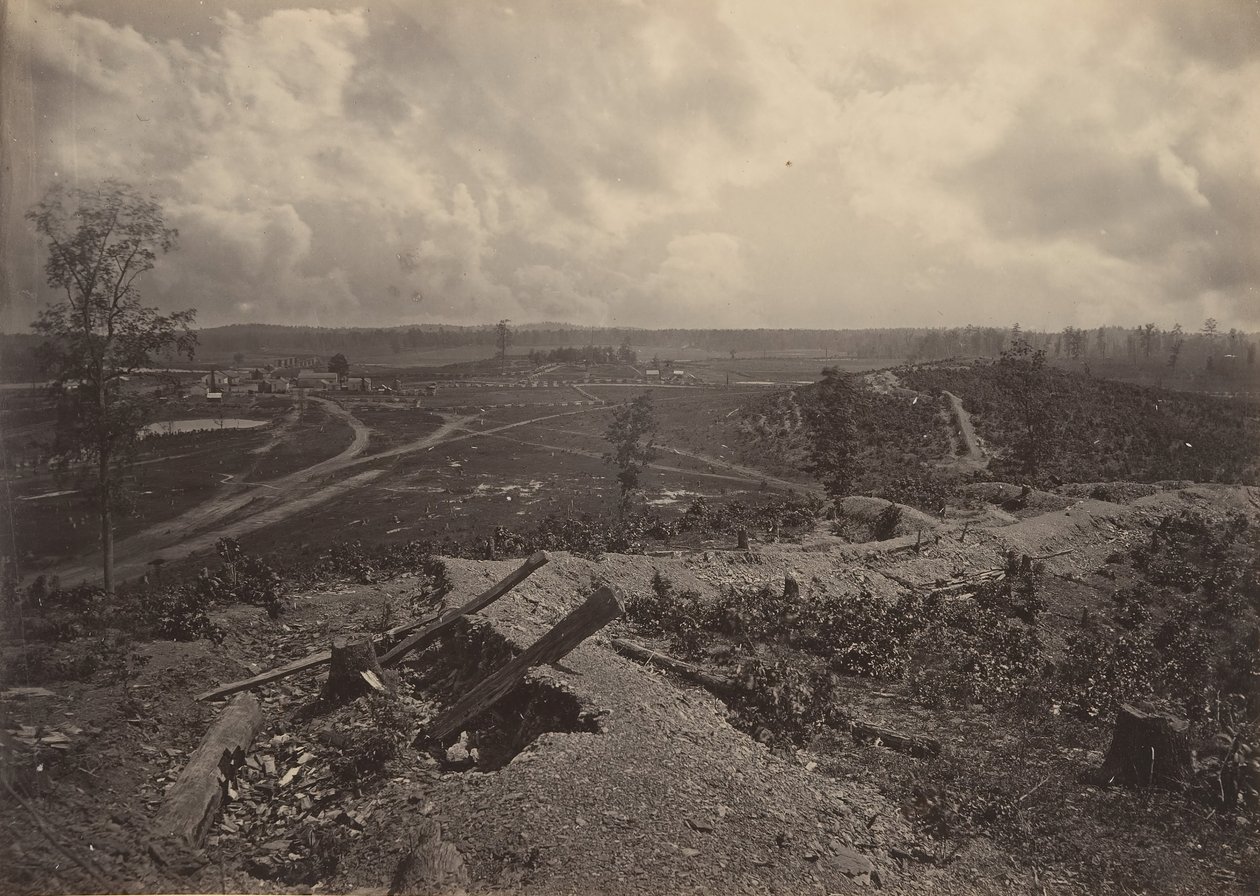 Battle Ground of Resacca, Georgia nr 4, 1860-talet. av George N. Barnard