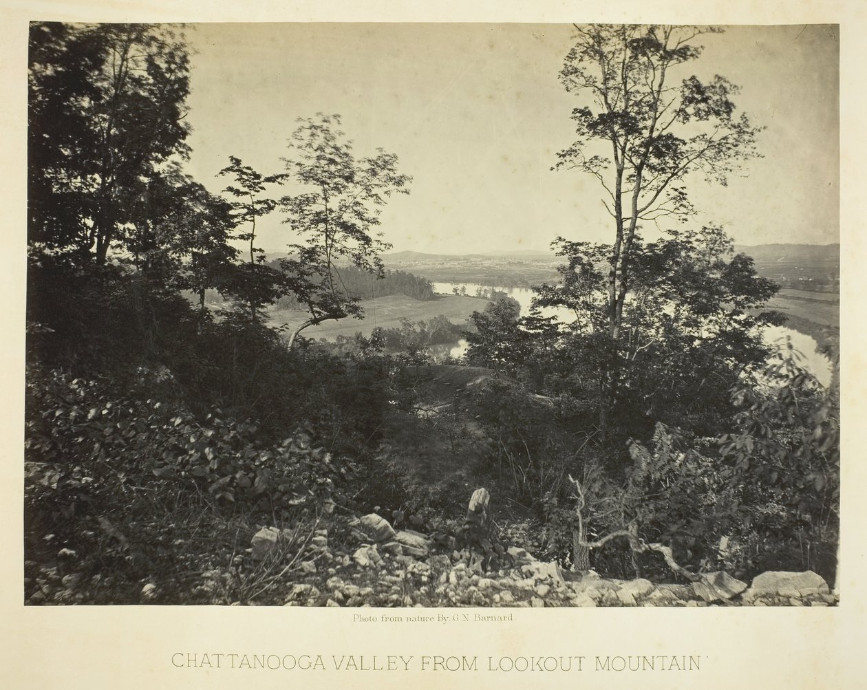 Chattanooga Valley från Lookout Mountain, 186466. av George N. Barnard