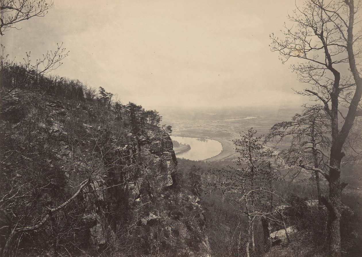 Chattanooga Valley från Lookout Mountain nr 2, 1860-talet. av George N. Barnard