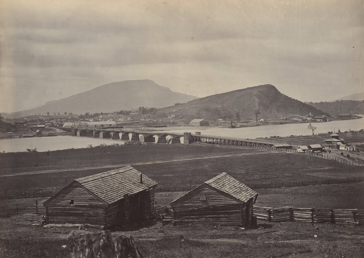 Chattanooga från norr, 1860-talet. av George N. Barnard