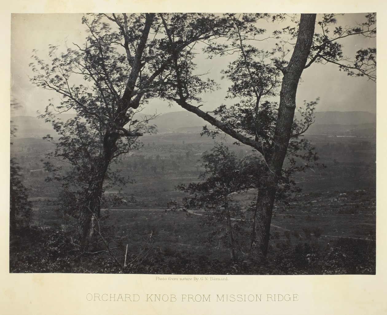 Orchard Knob från Mission Ridge, 186466. av George N. Barnard