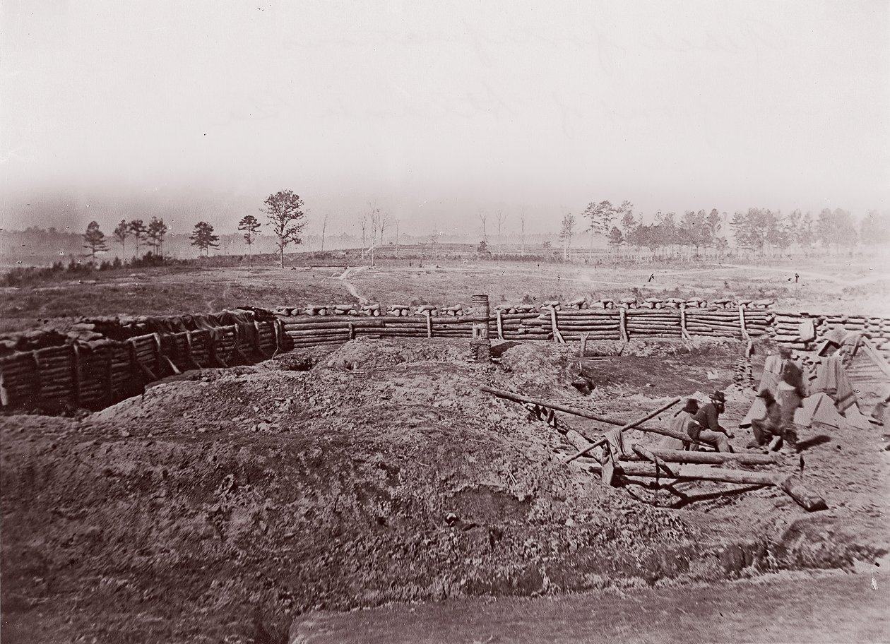 Rebell Fortifications framför Atlanta, ca. 1864. av George N. Barnard