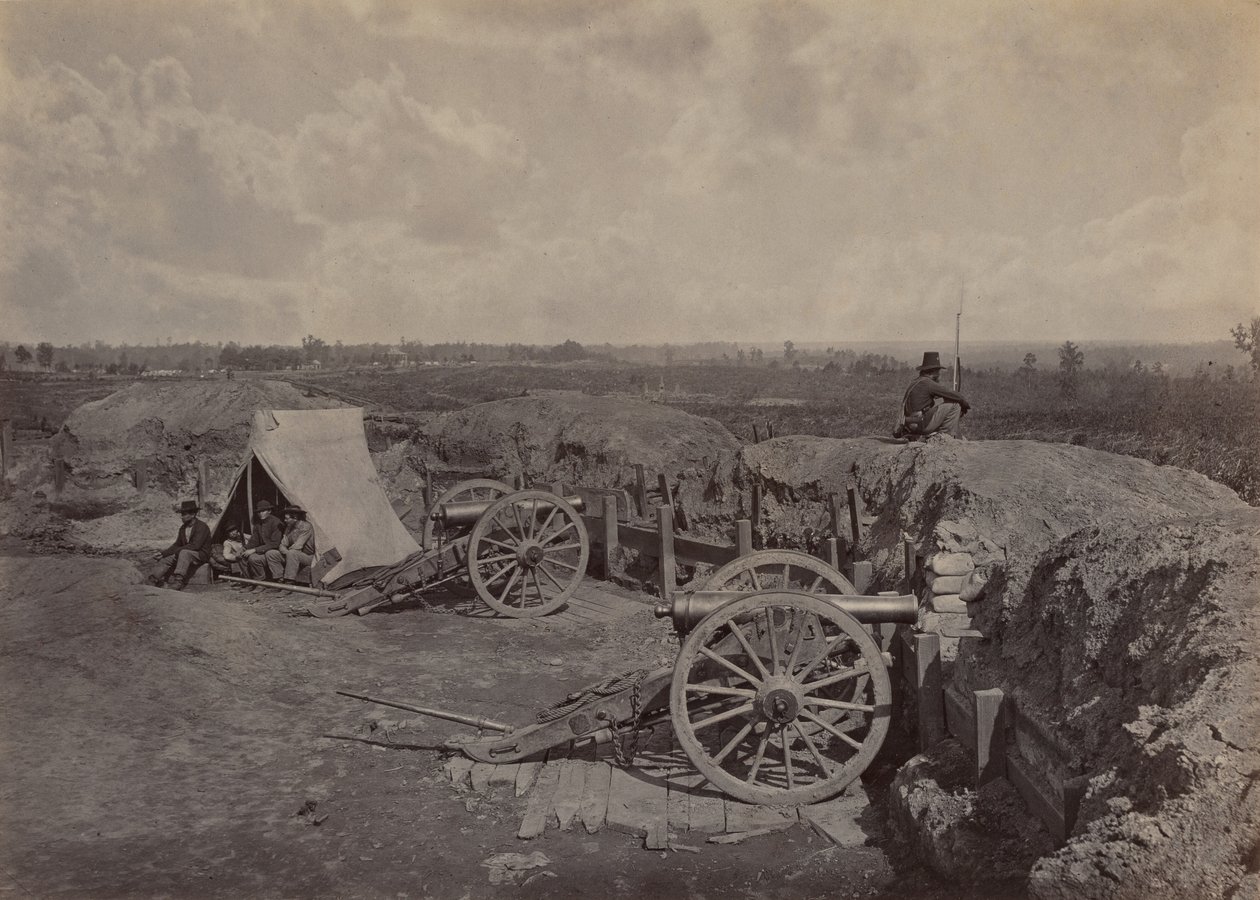 Rebell arbetar framför Atlanta, GA, nr 4, 1864. av George N. Barnard