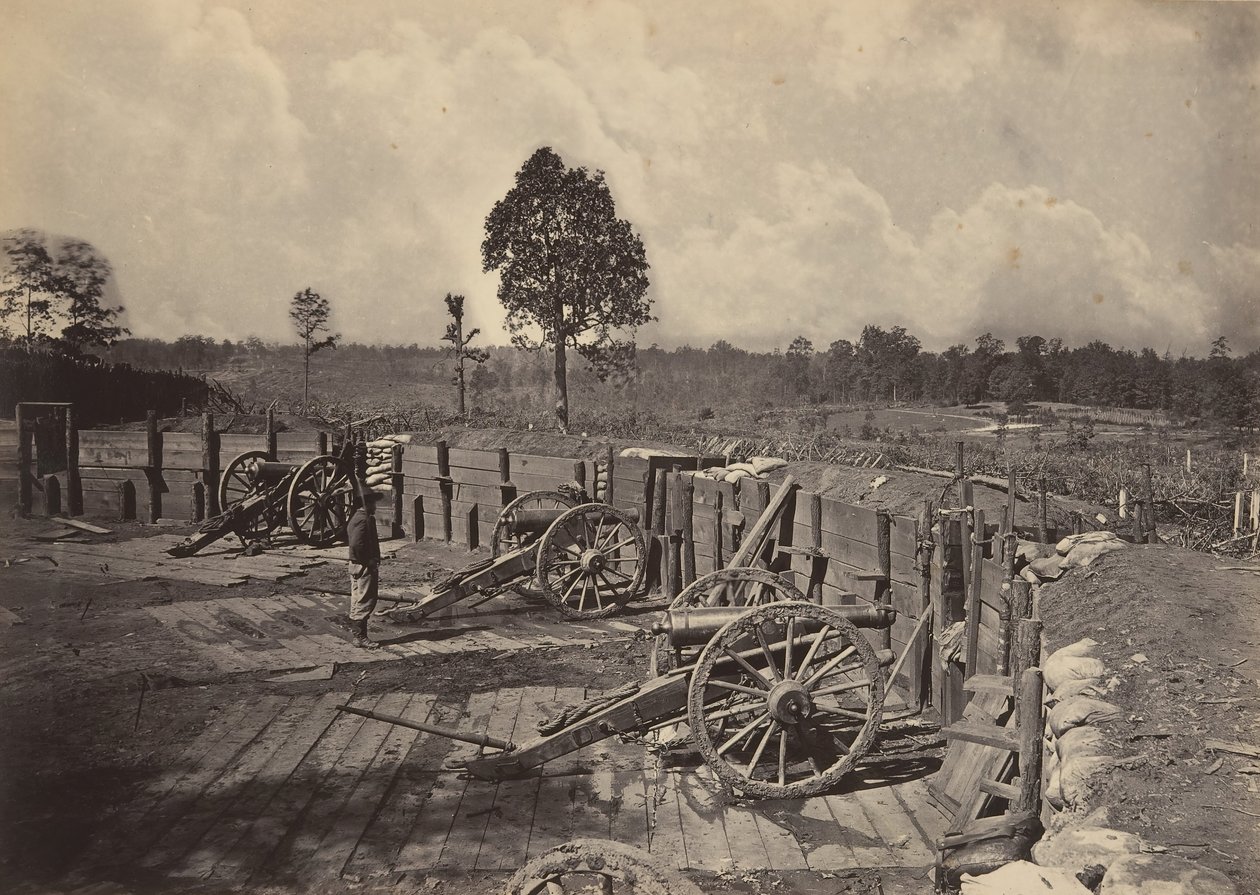 Rebell arbetar framför Atlanta, Georgia nr 2, 1860-talet. av George N. Barnard