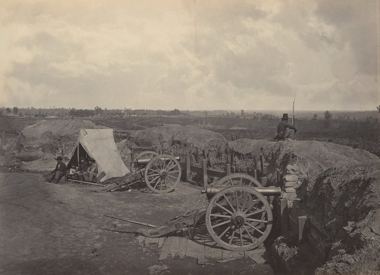 Rebell arbetar framför Atlanta, Georgia nr 4, 1860-talet. av George N. Barnard
