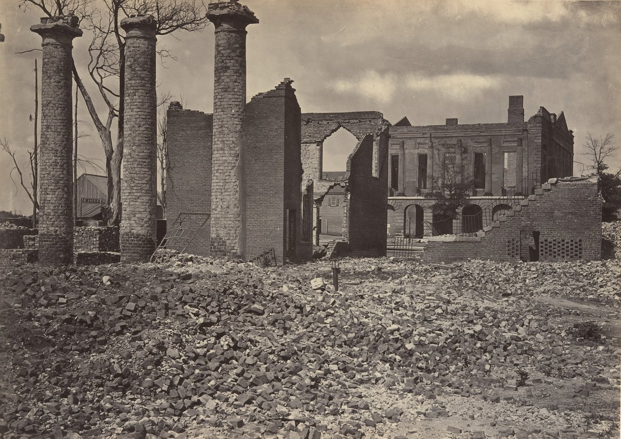 Ruiner i Columbia, South Carolina nr 2, 1860-talet. av George N. Barnard