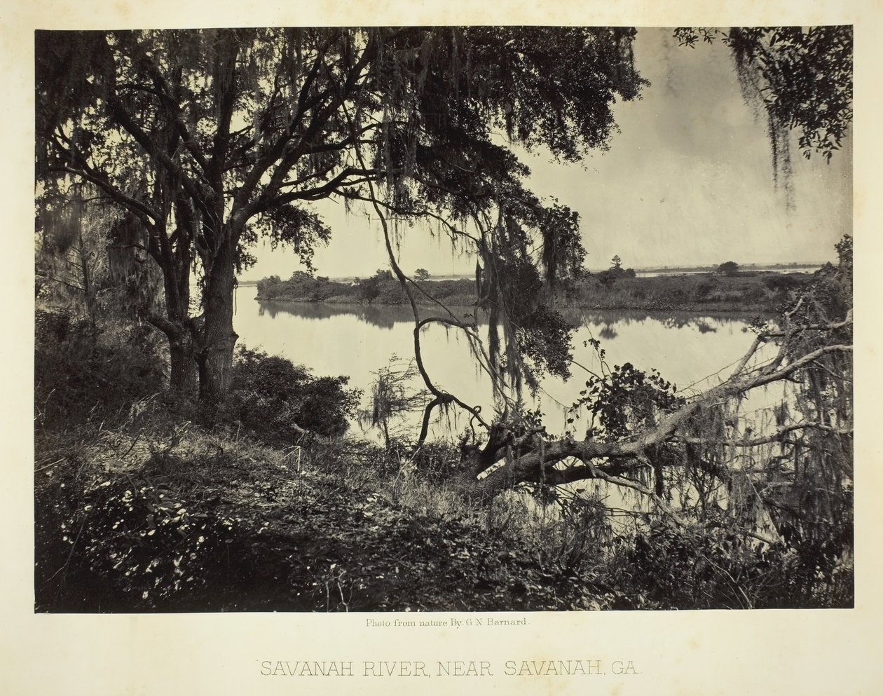 Savannah River, nära Savannah, GA, 1866. av George N. Barnard
