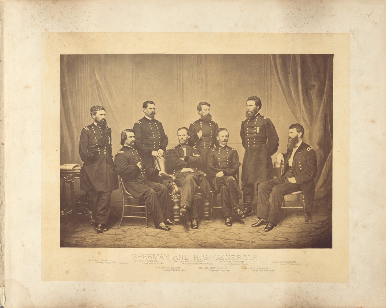 Sherman och hans generaler av George N. Barnard