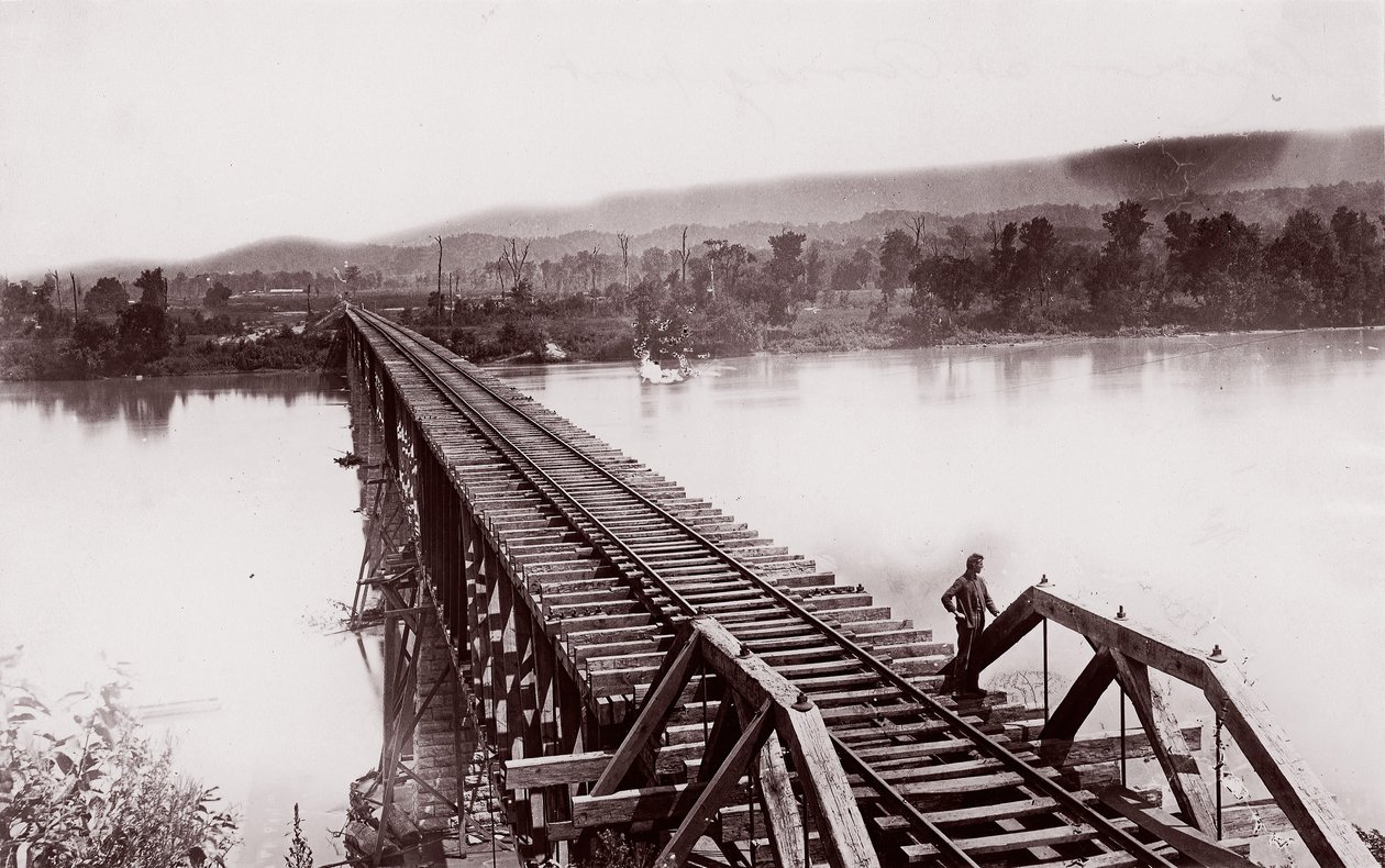 Tennessee River vid Bridgeport, ca. 1864. av George N. Barnard