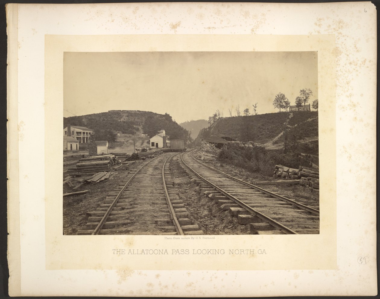 Allatoona-passet norrut, Georgia av George N. Barnard