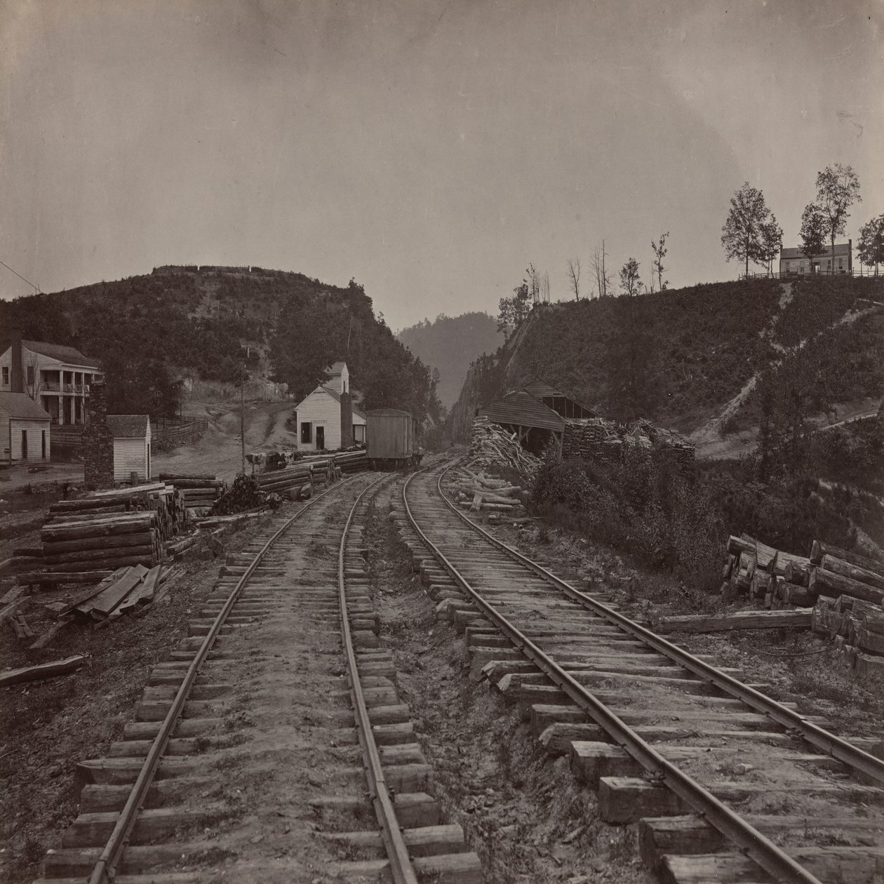 Allatoona-passet, vy mot norr, Georgia av George N. Barnard