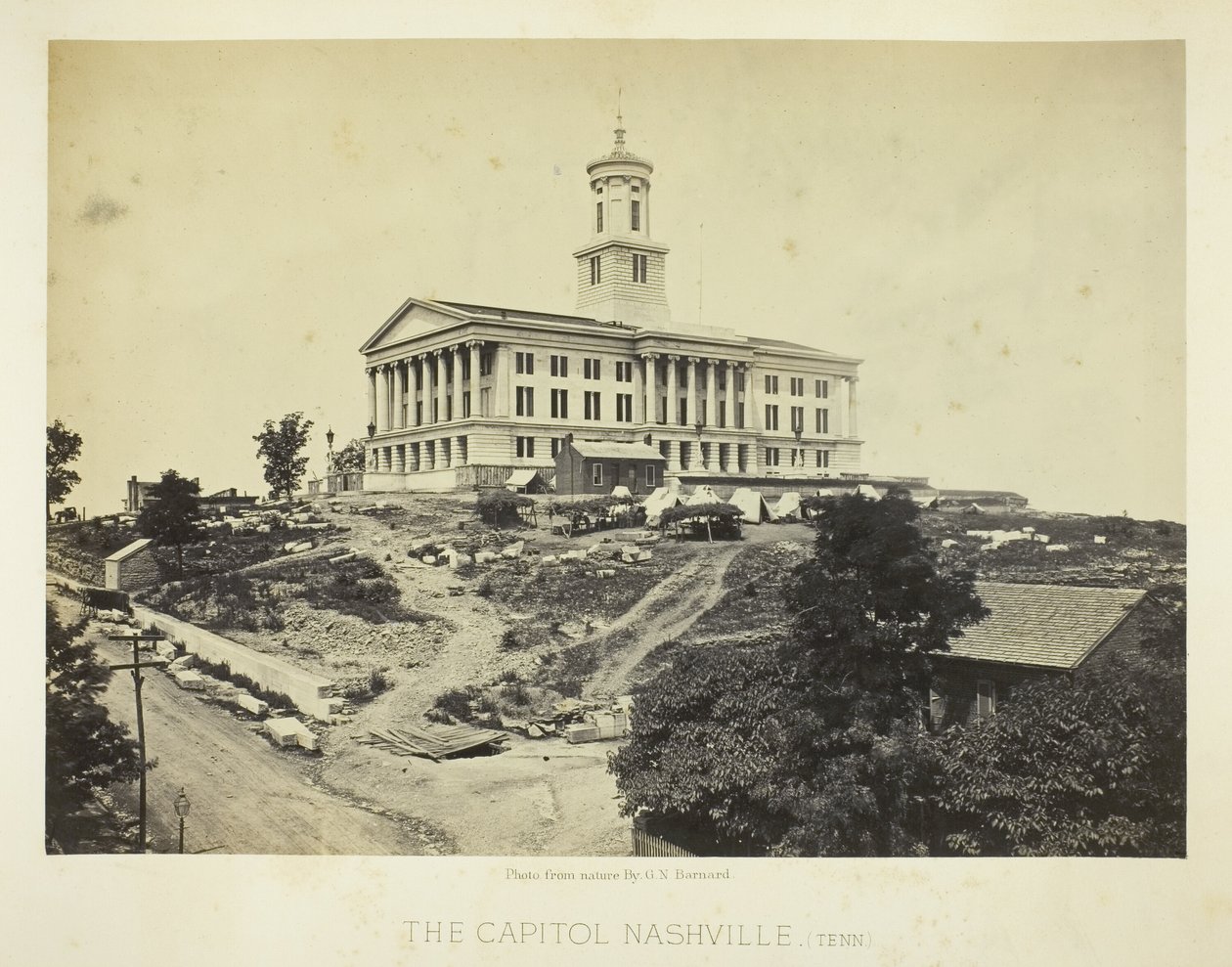 The Capitol, Nashville, Tennessee av George N. Barnard