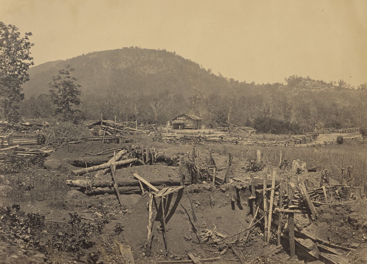 Fronten vid Kenesaw Mountain, Georgia av George N. Barnard