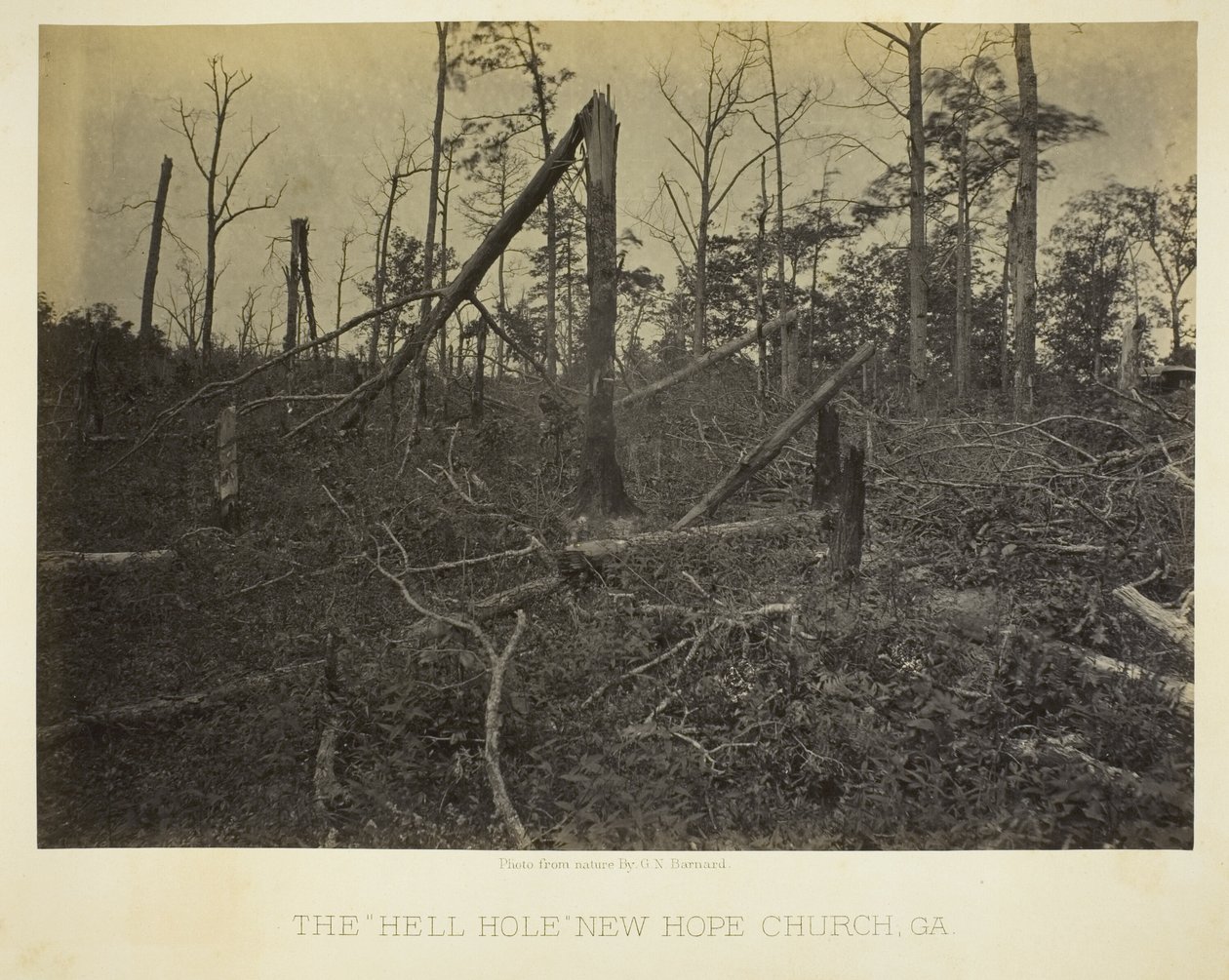 "Helveteshålet", New Hope-kyrkan, GA av George N. Barnard