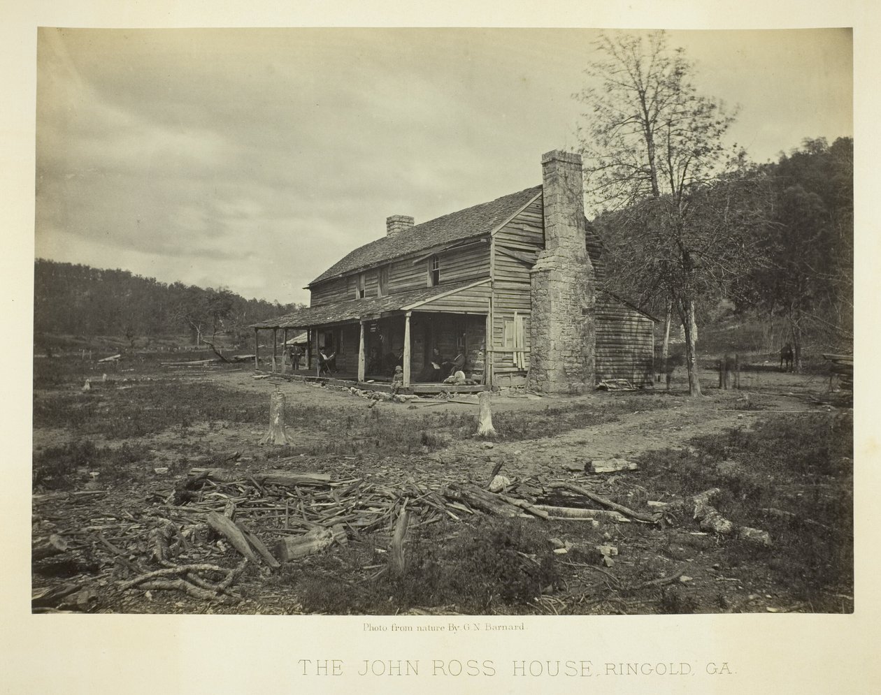 The John Ross House, Ringold, GA av George N. Barnard