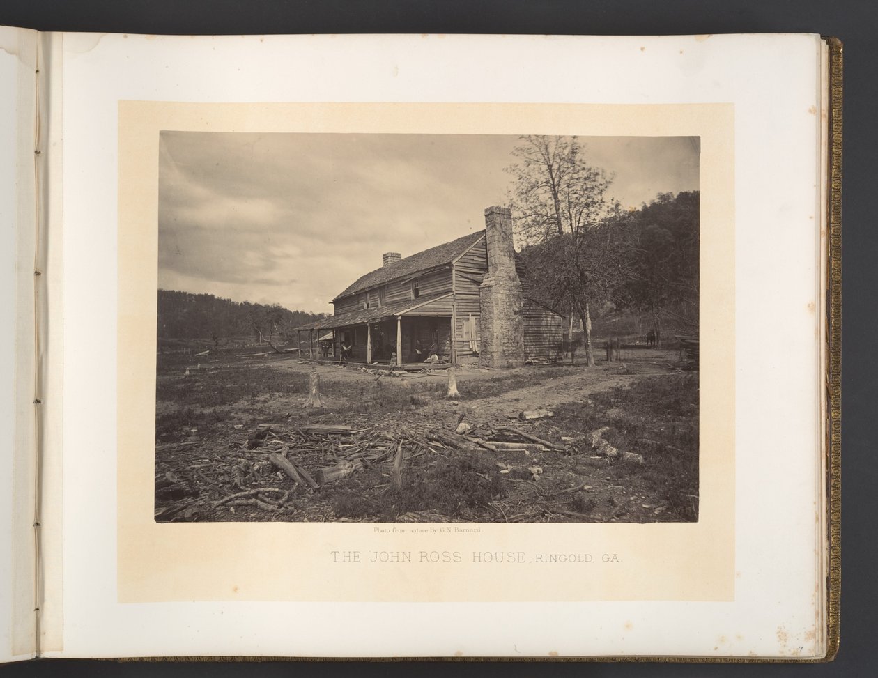 John Ross-huset, Ringold, Georgia av George N. Barnard