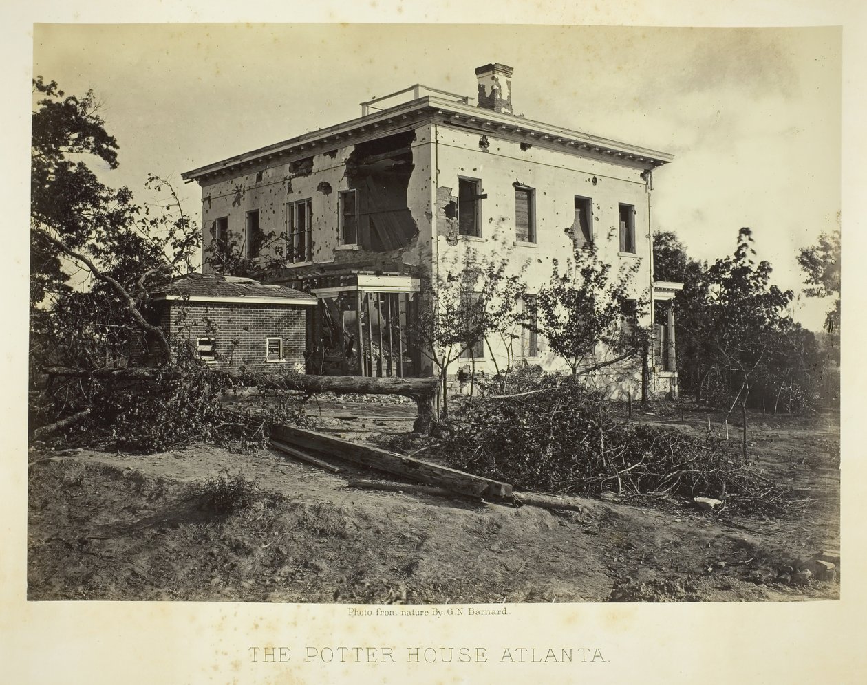 Potter House Atlanta, 1864. av George N. Barnard