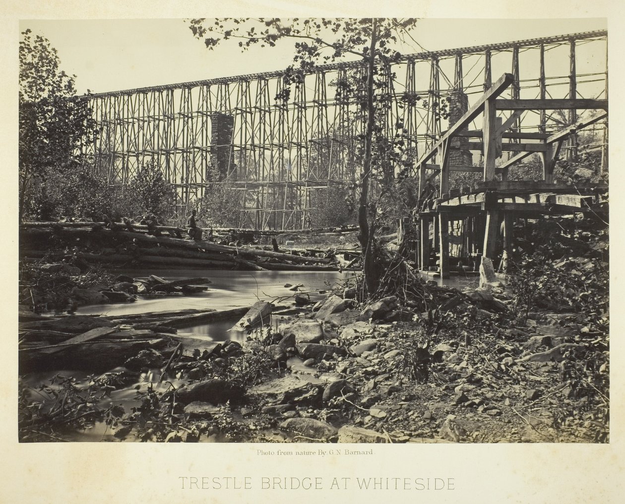 Bockbron vid Whiteside av George N. Barnard