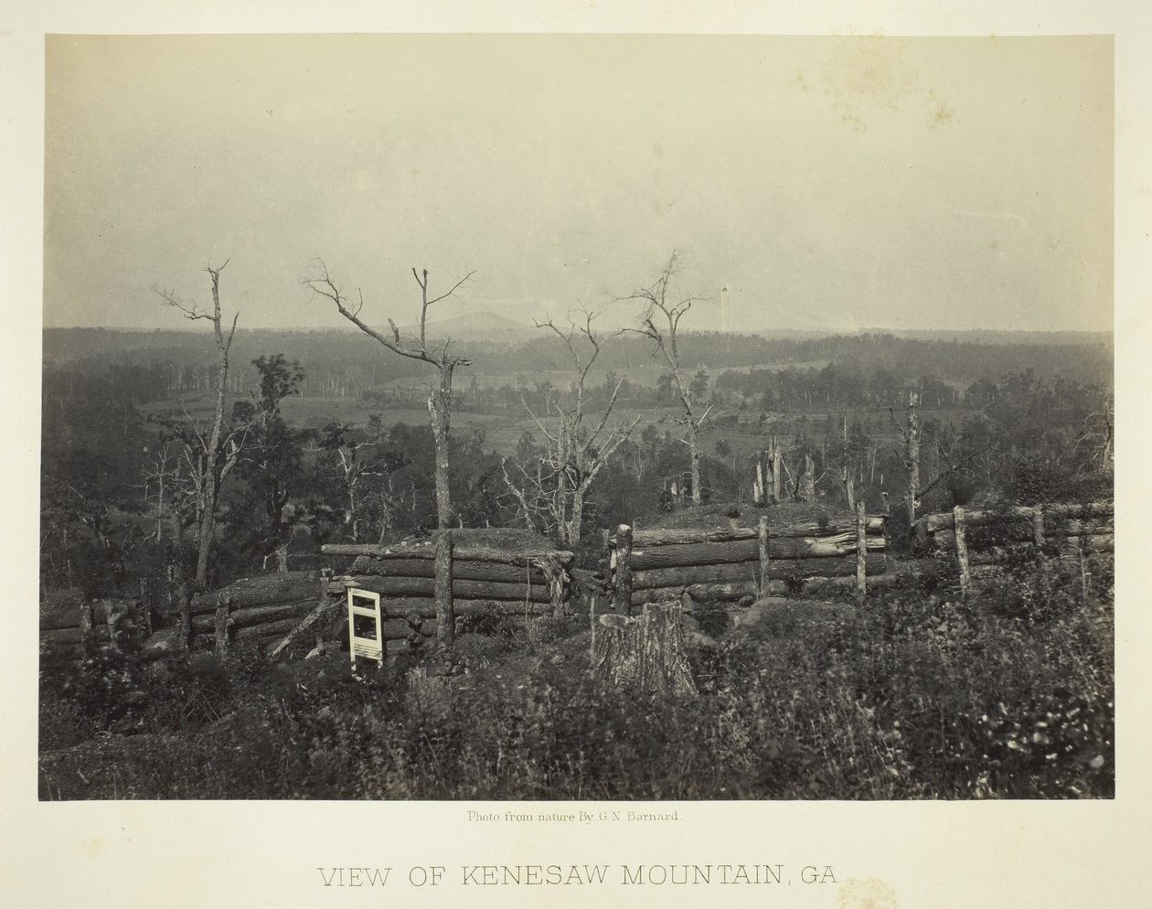 Utsikt över Kenesaw Mountain, Ga. av George N. Barnard