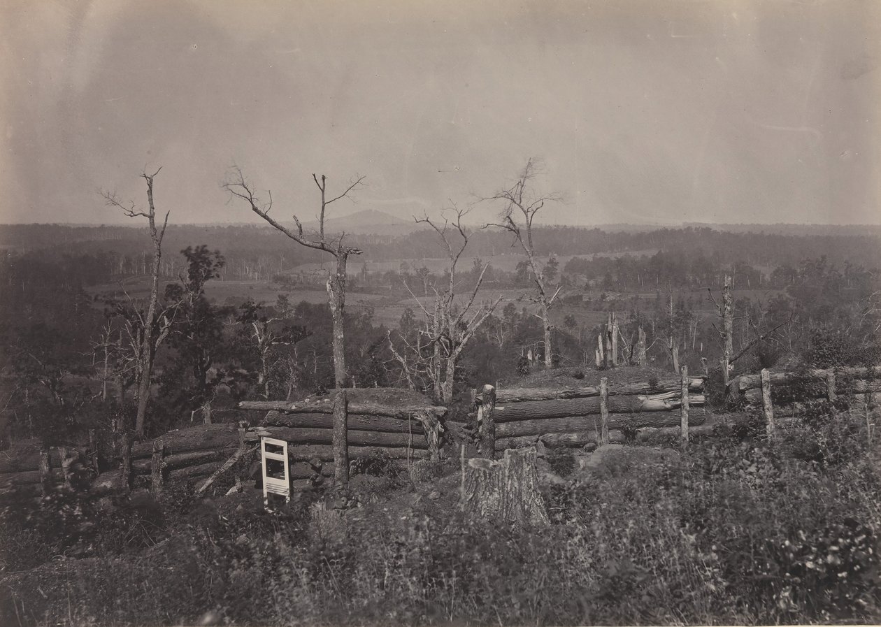 Utsikt över Kenesaw Mountain, Georgia, 1860-talet. av George N. Barnard