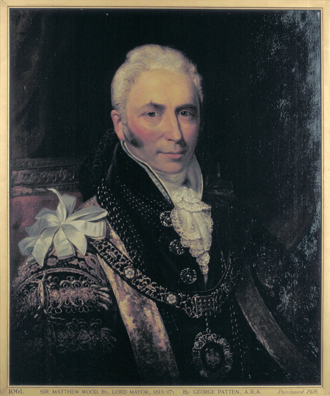 Sir Matthew Wood, borgmästare 1815-1817 av George Patten